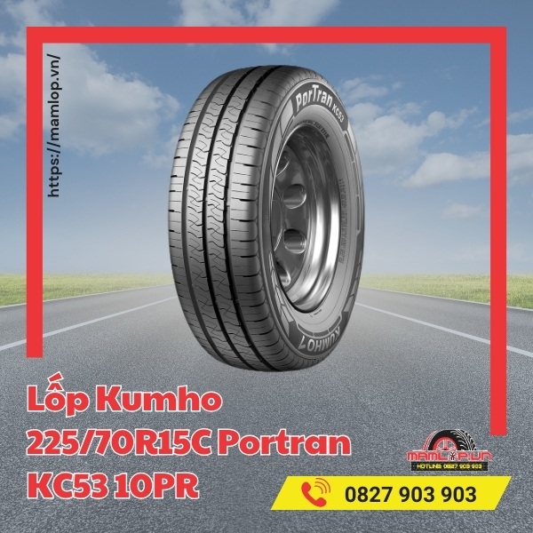 Lốp Kumho 225/70R15C Portran KC53 10PR tương thích với xe nào?
