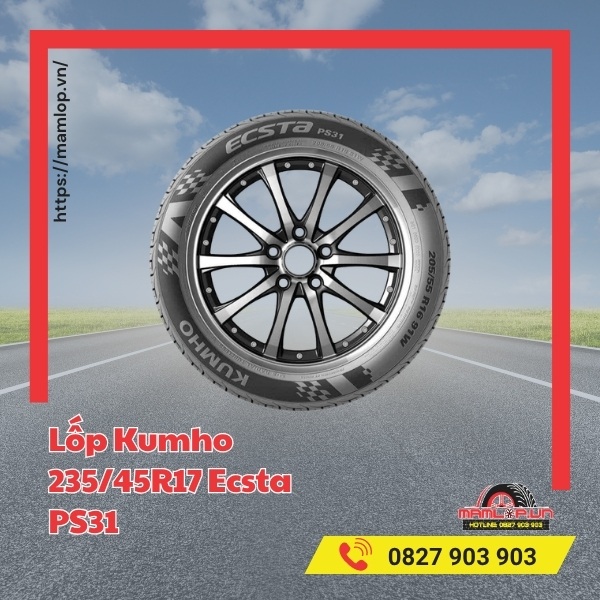 Dòng xe phù hợp với lốp Kumho 235/45R17 Ecsta PS31