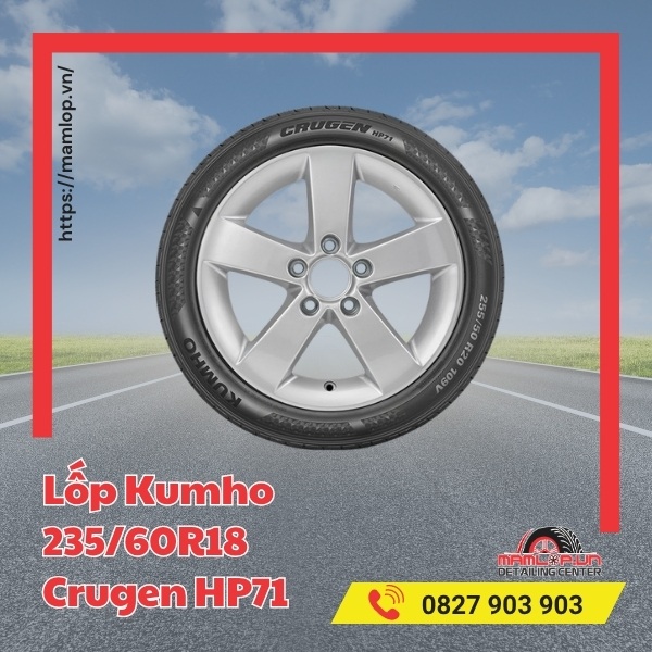 Lốp Kumho 235/60R18 Crugen HP71 tương thích với xe gì?