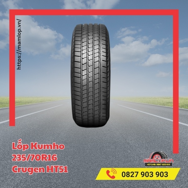 Đặc tính của vỏ xe Kumho 235/70R16 Crugen HT51