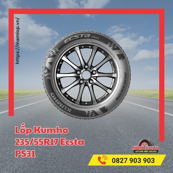 Lốp Kumho 235/55R17 Ecsta PS31 tương thích với xe gì?