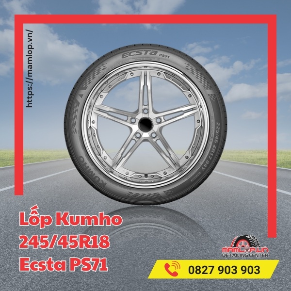 Lốp Kumho 245/45R18 Ecsta PS71 phù hợp với xe gì?