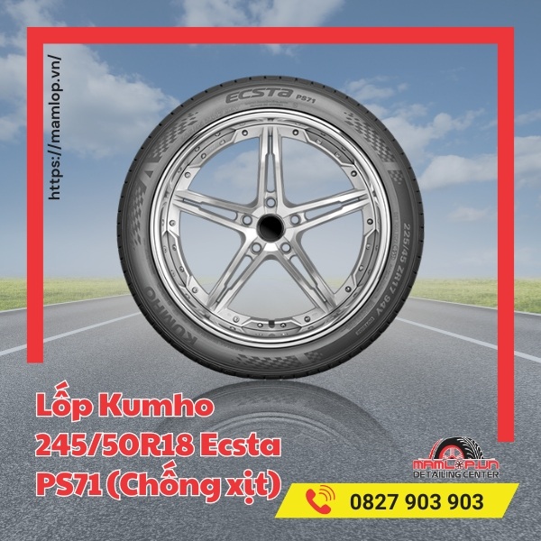 Lốp Kumho 245/50R18 Ecsta PS71 tương thích dòng xe nào?