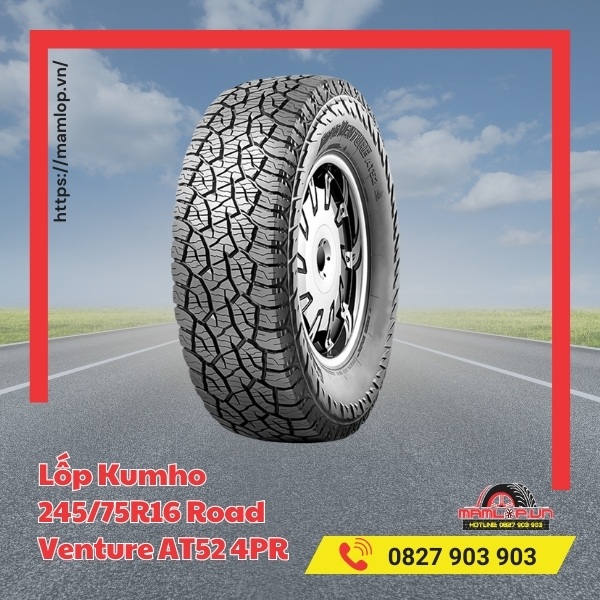 Lốp Kumho 245/75R16 Road Venture AT52 4PR phù hợp với xe nào?