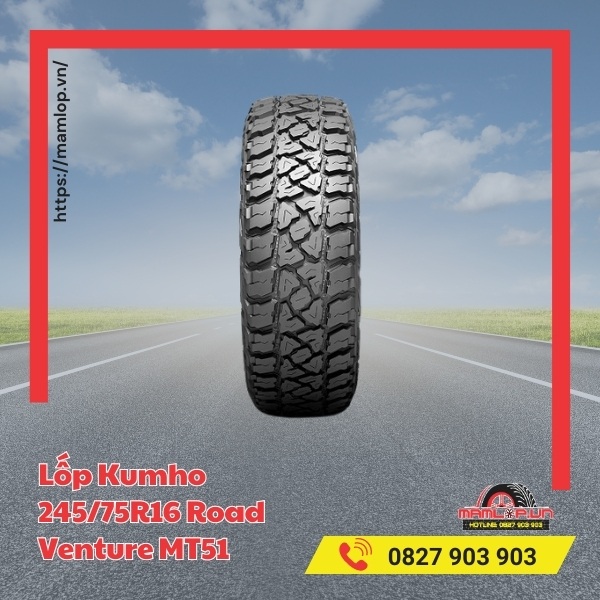 Lưu ý khi sử dụng lốp Kumho 245/75R16 Road Venture MT51