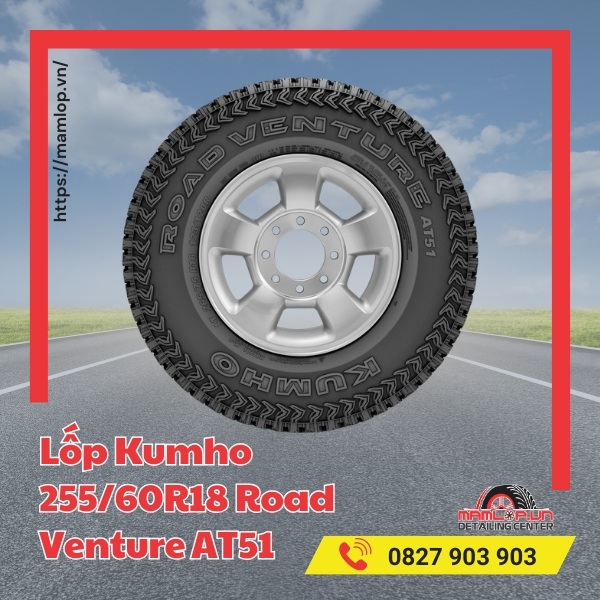 Lốp Kumho 255/60R18 Road Venture AT51 phù hợp với dòng xe nào?