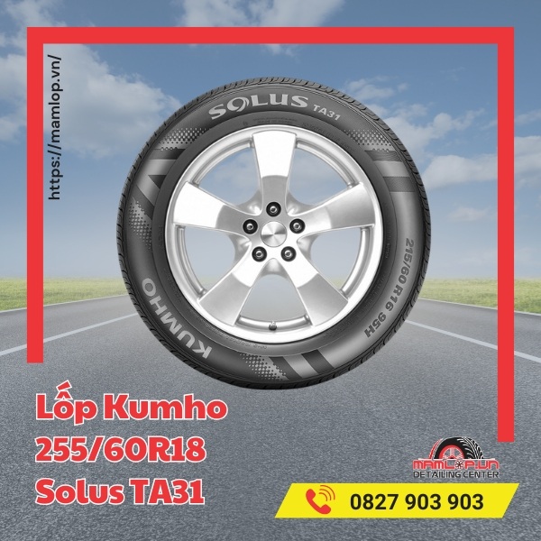 Lốp Kumho 255/60R18 Solus TA31 tương thích với xe nào?