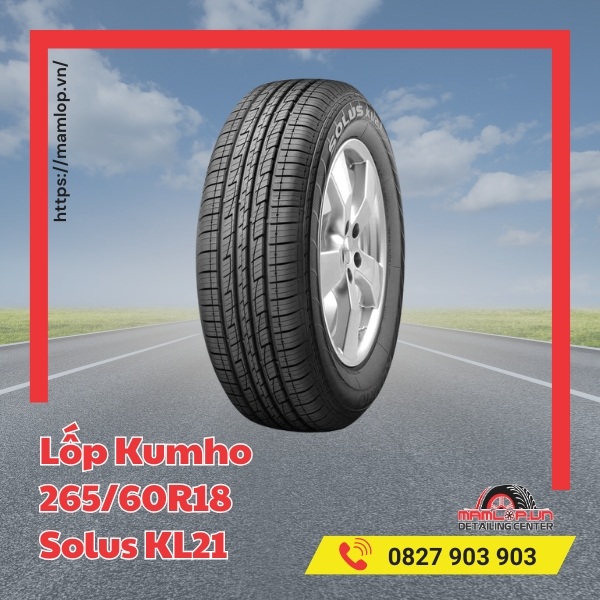 Lưu ý khi sử dụng lốp ô tô Kumho 265/60R18 Solus KL21