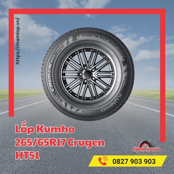 Lốp Kumho 265/65R17 Crugen HT51 tương thích với xe gì?