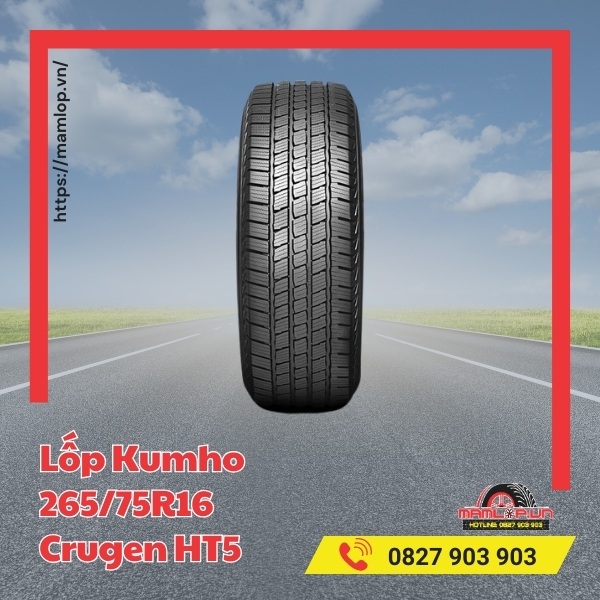 Lốp Kumho 265/75R16 Crugen HT51 phù hợp dòng xe nào?