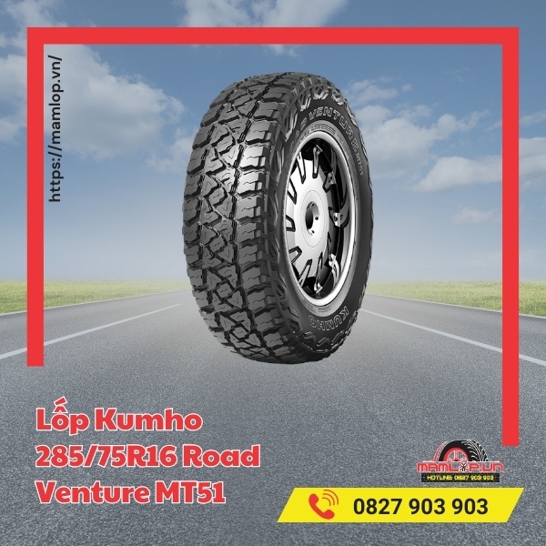 Lốp Kumho 285/75R16 Road Venture MT51 tương thích với xe nào?