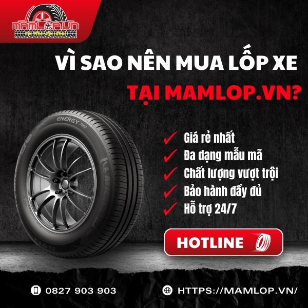 Mua lốp xe Michelin 195/50R16 Energy XM 2+ ở đâu uy tín giá rẻ?