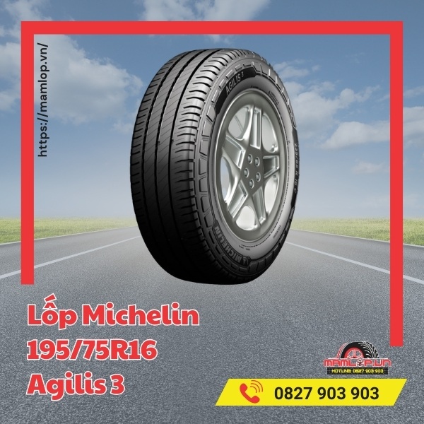 Đặc tính nổi bật của lốp Michelin 195/75R16 Agilis 3
