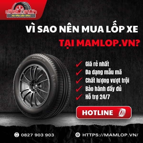 Mua lốp ô tô Michelin 205/60R15 Energy XM 2+ ở đâu chuẩn hãng giá tốt?