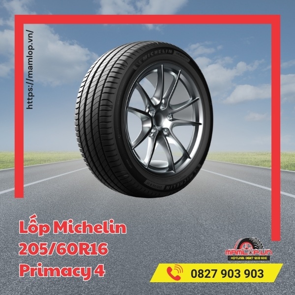 Lốp Michelin 205/60R16 Primacy 4 tương thích với xe nào?