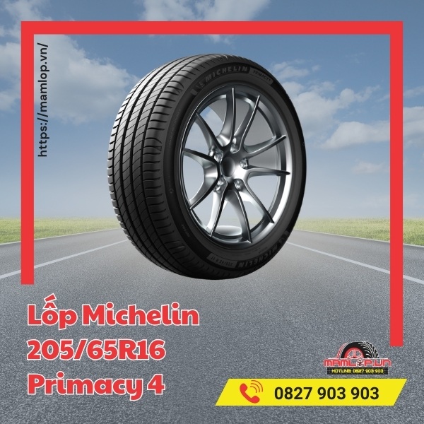 Lốp Michelin 205/65R16 Primacy 4 tương thích với xe gì?