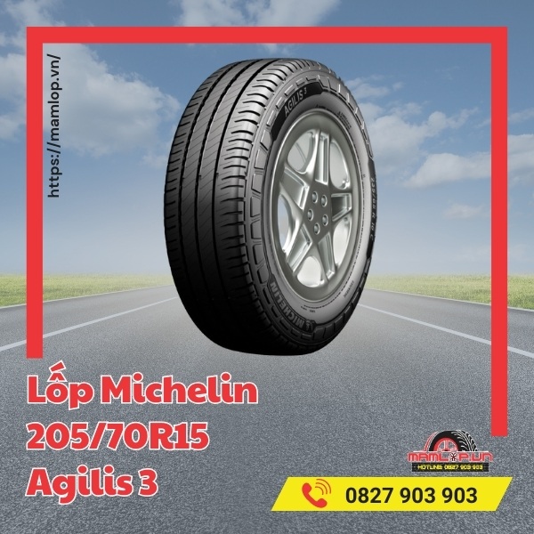 Dòng xe tương thích với vỏ Michelin 205/70R15 Agilis 3
