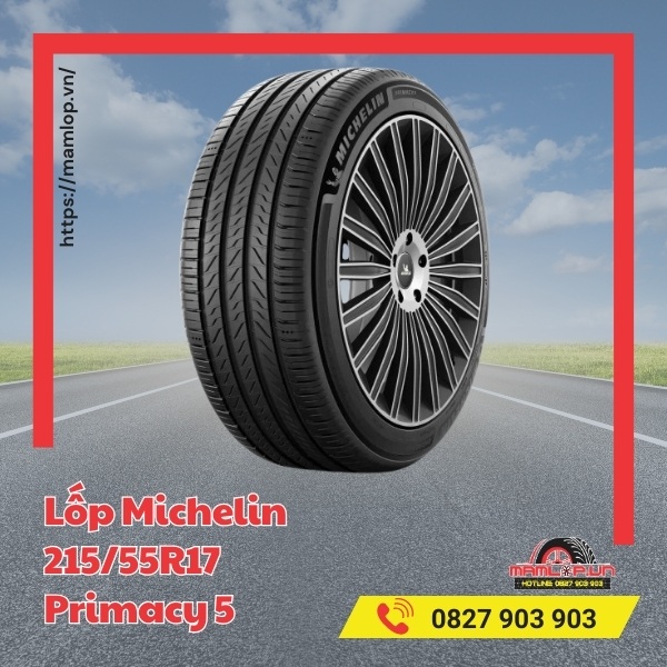 Lốp Michelin 215/55R17 Primacy 5 phù hợp với xe nào?