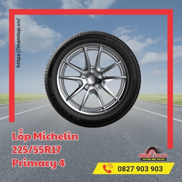 Lốp Michelin 225/55R17 Primacy 4 phù hợp với xe nào?