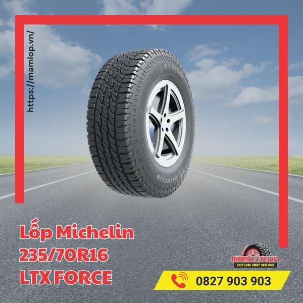 Lốp Michelin 235/70R16 LTX FORCE tương thích với xe nào?