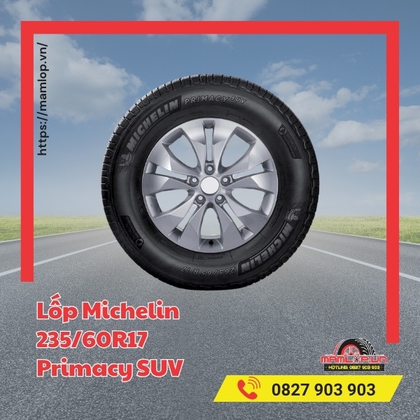Lốp Michelin 235/60R17 Primacy SUV tương thích với xe nào?