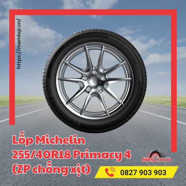 Lốp Michelin 255/40R18 Primacy 4 phù hợp với xe gì?