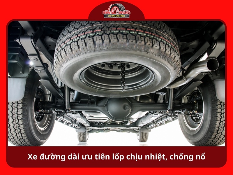 Xe duong dai uu tien lop chiu nhiet chong no lop