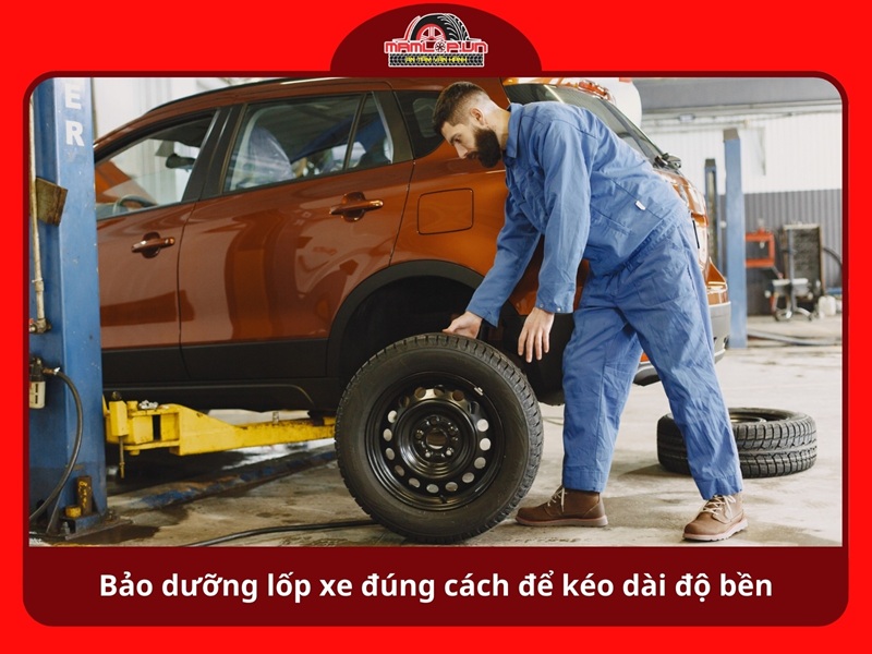 Bao duong lop xe dung cach de keo dai do ben