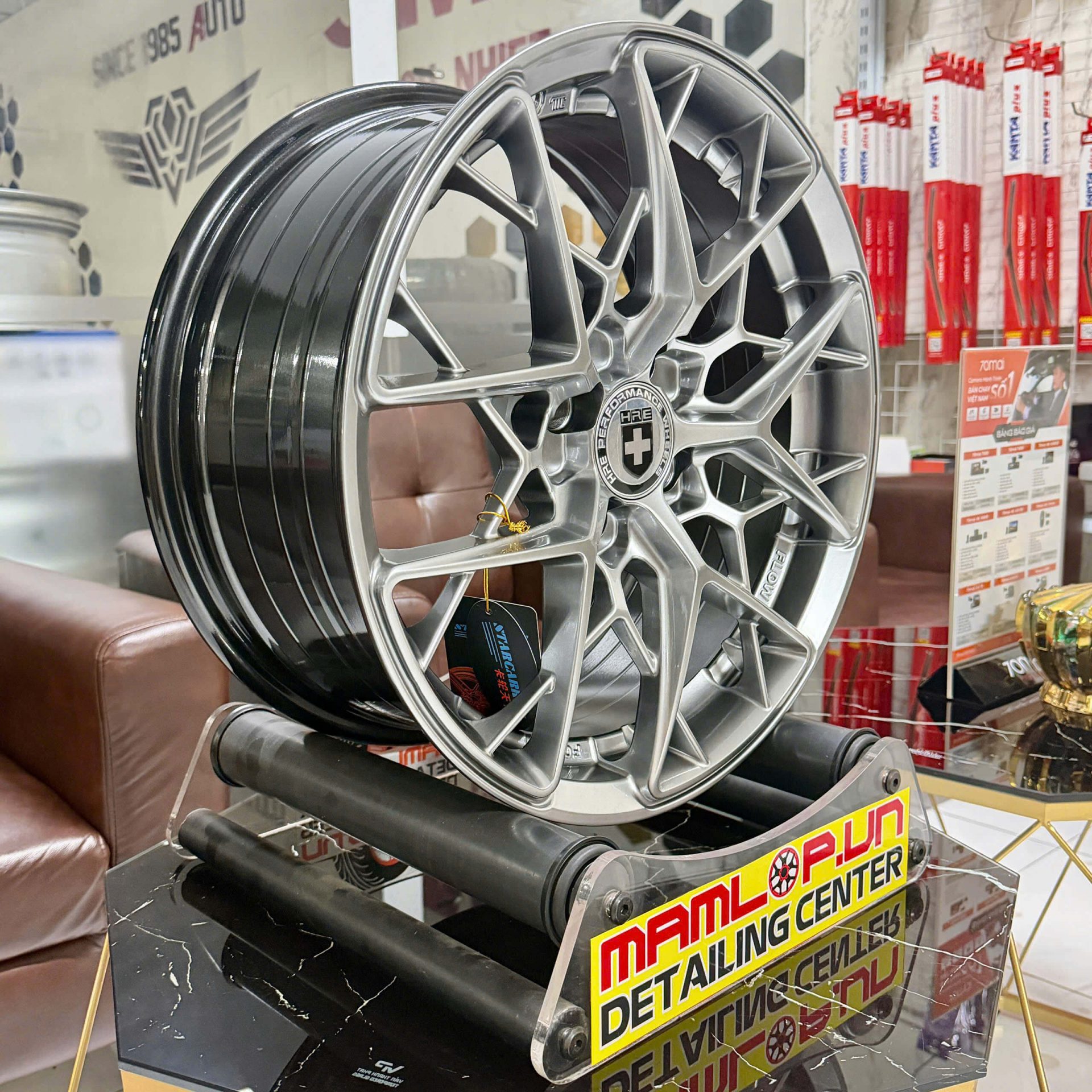 Mâm HRE Bạc 16 Inch - 7J - ET38 | Trọn Bộ 4 Mâm Và Phụ Kiện Đi Kèm - Ảnh 3