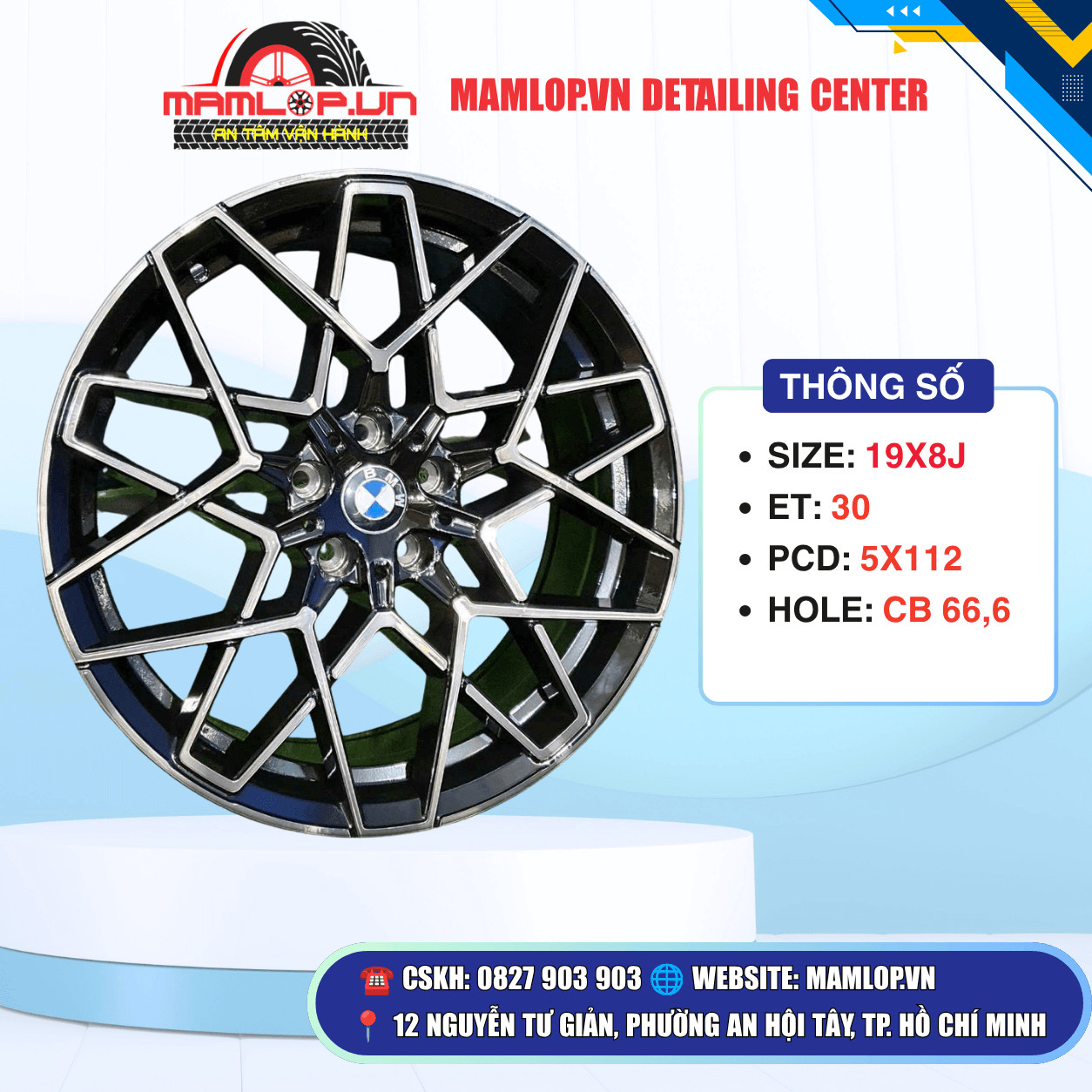 Mâm BMW 19 Inch M Performance – Thiết Kế Đa Chấu Cá Tính