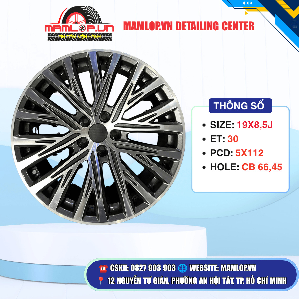 Mâm Đa Chấu 19 Inch 5x112 – Phong Cách Thể Thao Sang Trọng