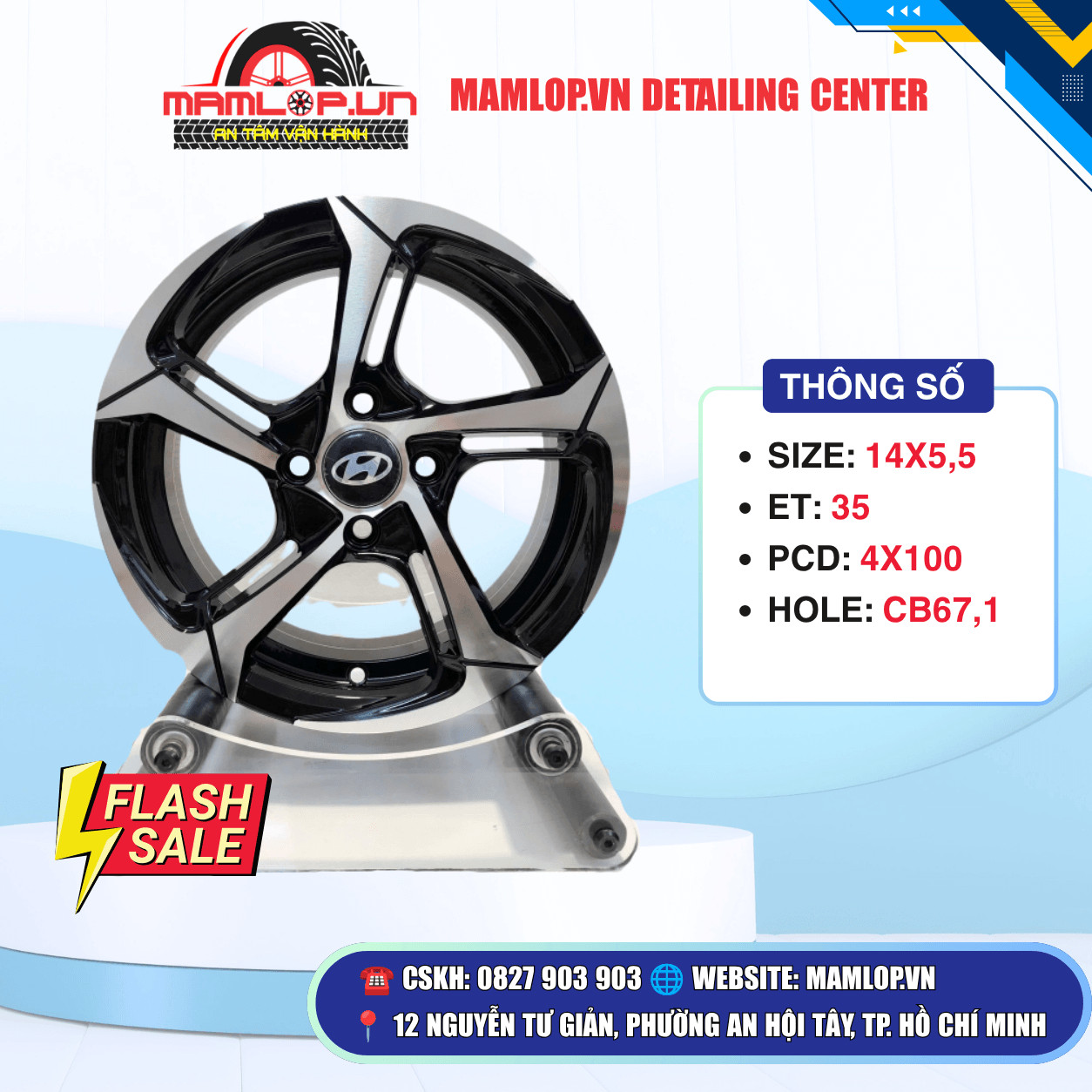 Mâm Hyundai 14inch