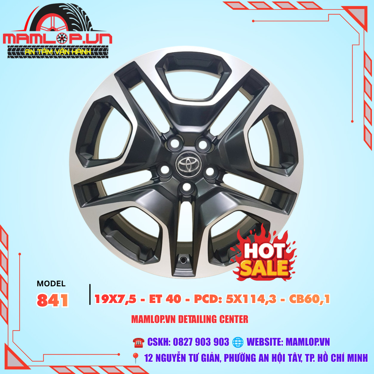 Mâm độ Toyota RAV4 - 19INCH