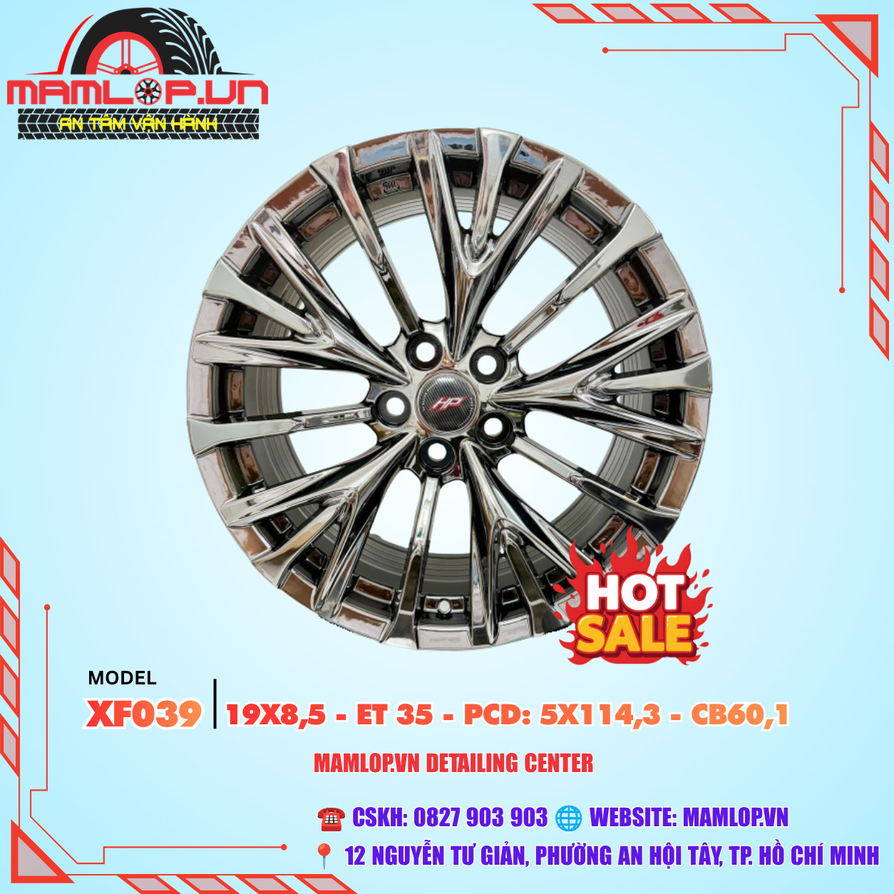 Mâm lazang 19inch