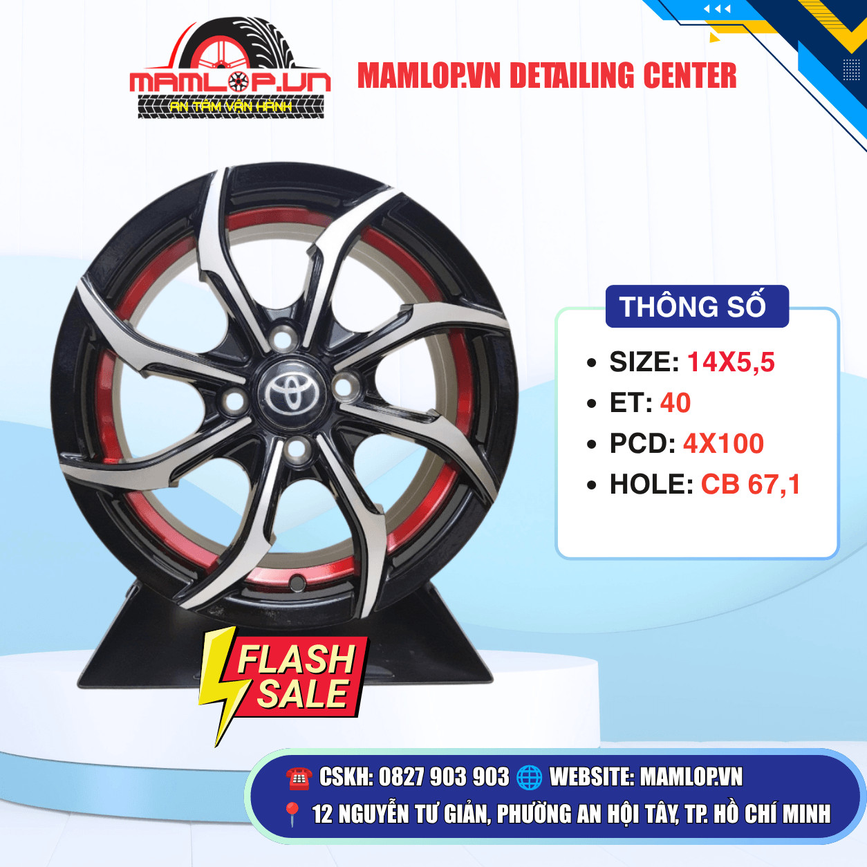 Mâm toyota 14 inch