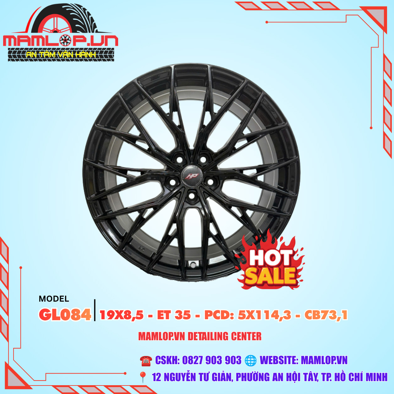 Mâm Forged FT- 19inch - Mazda, Camry, Kia