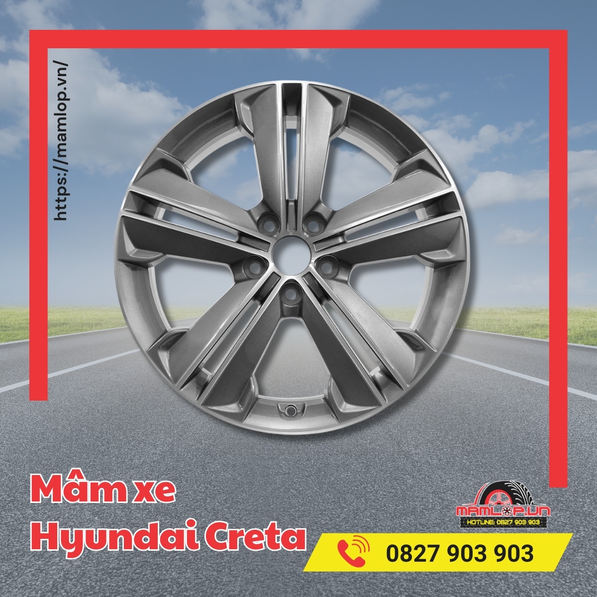 Mam xe Creta bao nhieu inch