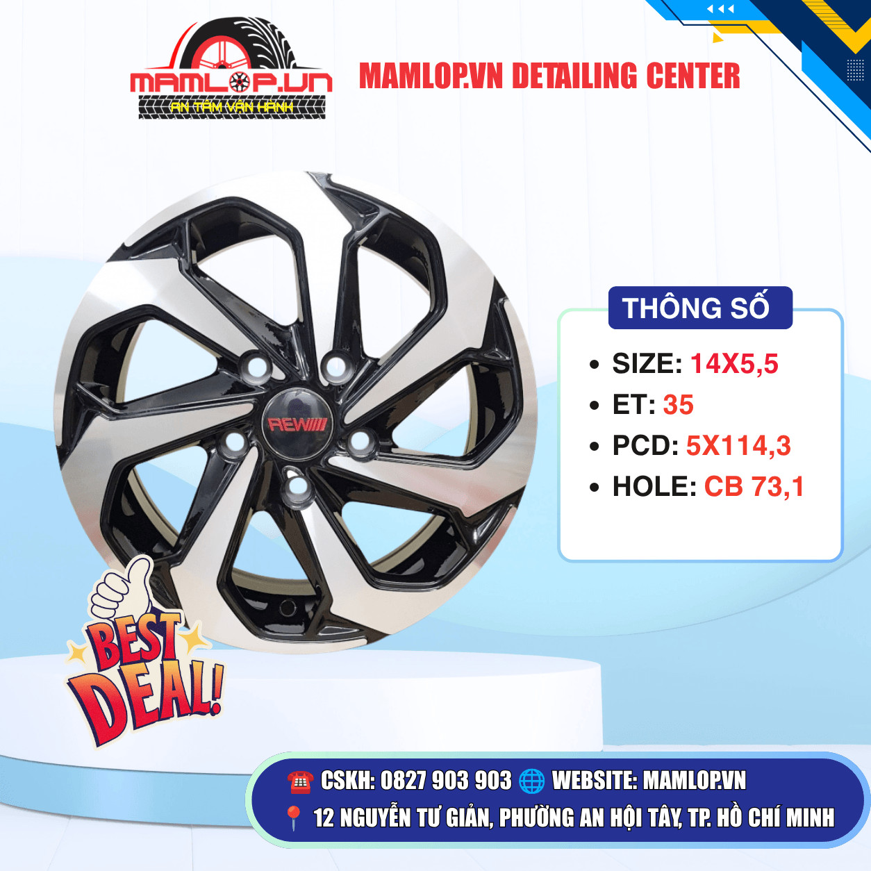 Mâm xe Toyota Corolla 14inch
