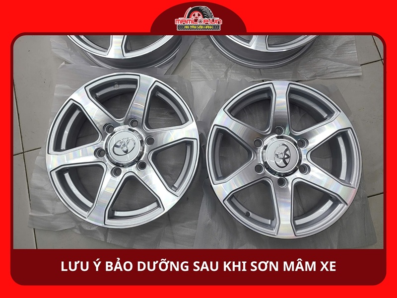 Lưu ý bảo dưỡng và bảo hành sau khi sơn mâm xe