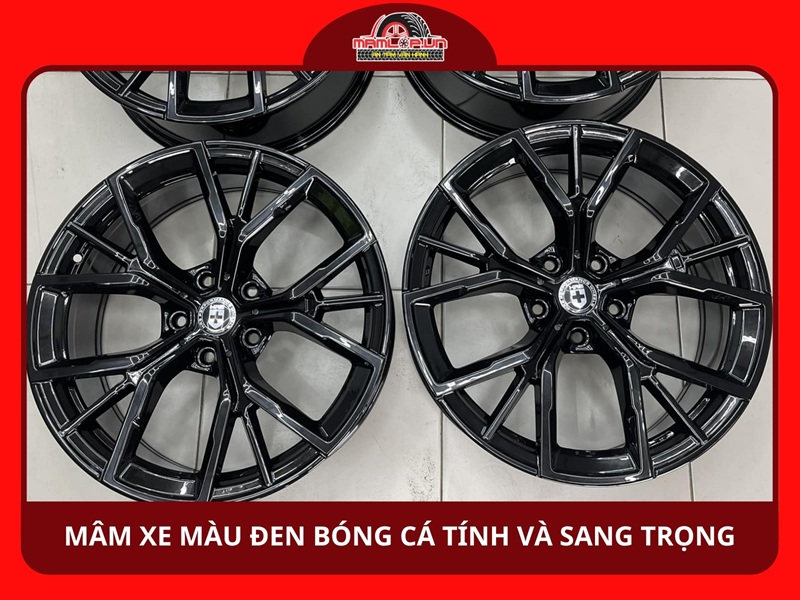Mâm màu đen bóng cá tính và sang trọng