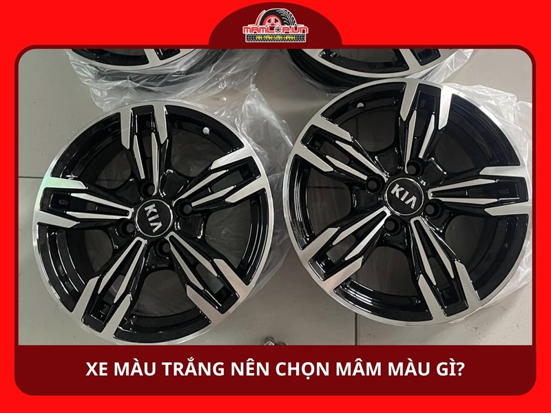 Xe màu trắng nên chọn mâm màu gì?