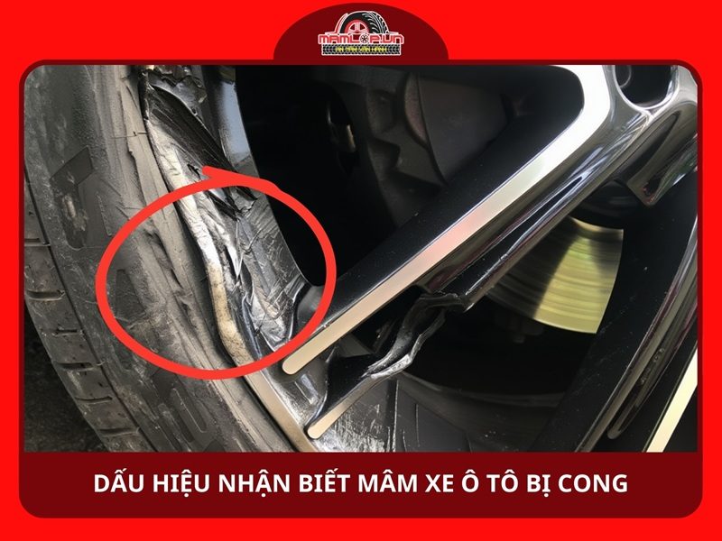 Dấu hiệu nhận biết mâm xe ô tô bị cong