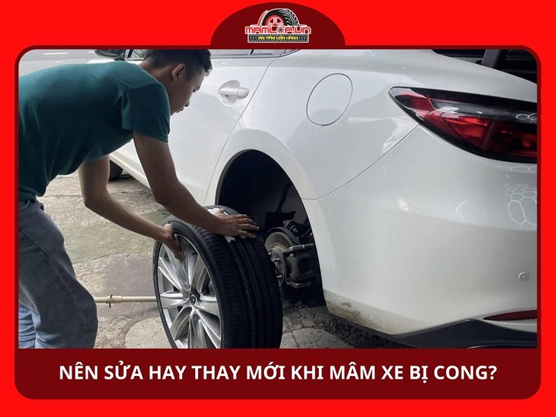 Nên sửa hay thay mới khi mâm xe bị cong?