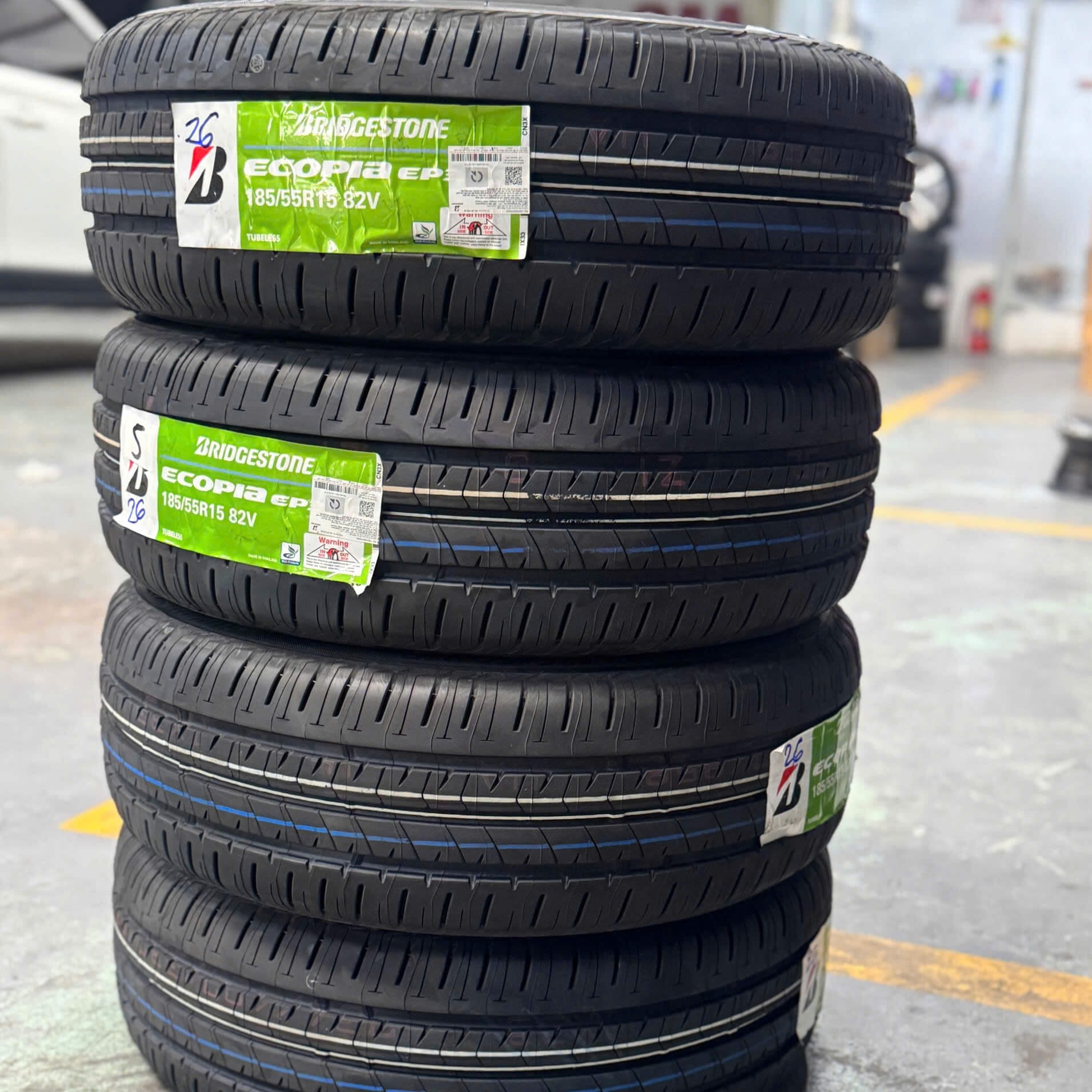 vỏ xe Bridgestone Brio, Mitsubishi Attrage, Ford Fiesta, Chevrolet Aveo