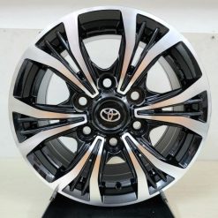 Mâm toyota Hiace, Hilux 15 inch đen phay