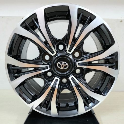 Mâm toyota Hiace, Hilux 15 inch đen phay