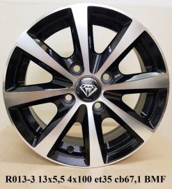 Lazang 13 inch 4 lỗ ốc đen phay
