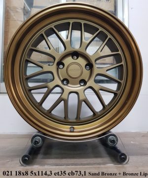 Mâm xe Civic, Tucson 18 inch Logo Rays màu vàng đồng