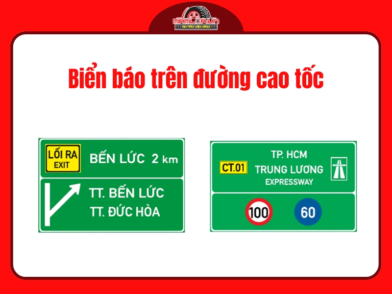 Bien bao tren duong cao toc