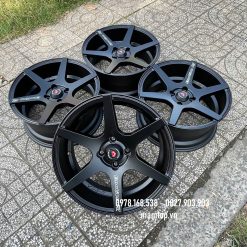 độ mâm xe vf3 16 inch màu đen